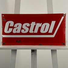 Plaque émaillée Castrol -