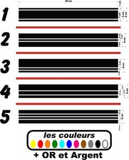 Stickers bandes réservoir