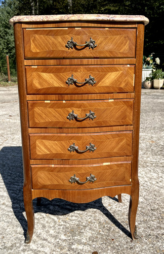 Chiffonnier marqueterie - chiffonnier,