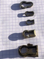 5 ANCIENNES ENTRÉES ENCASTRABLE CLÉ SERRURE DE MEUBLE en bronze Où Laiton