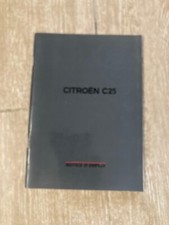 Notice d'utilisation Citroën C25