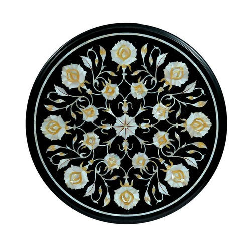 Marble side table top - side,