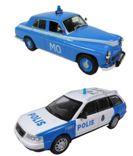 Lot de 2 Voitures de Police