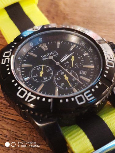 Parnis 45mm chronograph - parnis,