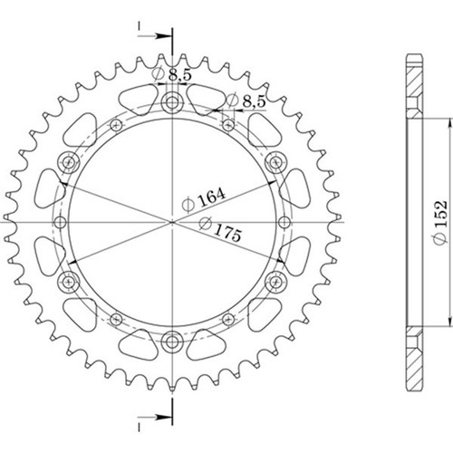 Couronne aluminium pas 520 - couronne, en