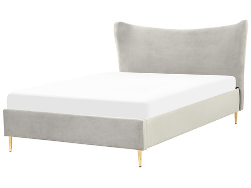 Lit double velours - lit,