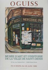 Takanori OGUISS : Commerce parisien, Affiche en lithographie originale signée
