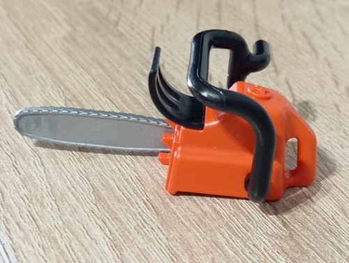 Playmobil tronçonneuse orange - playmobil,