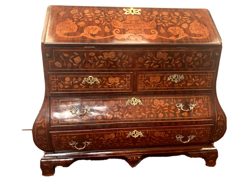 Commode scriban marqueterie - commode,