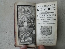 LE MEILLEUR LIVRE ou les meilleurs étrennes, 1768. Plein maroquin rouge.