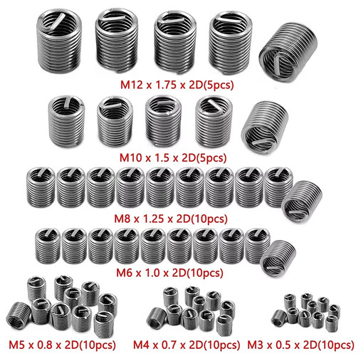 60pcs wire thread insert - wire, m4