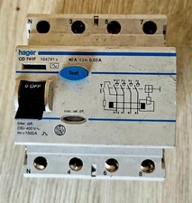 HAGER CD 741F interrupteur différentiel tétrapolaire 40A 30mA tableau