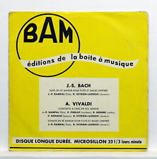 VEYRON-LACROIX, GENDRE, PIERLOT - JS BACH suite VIVALDI concerto BAM 10" LP