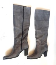 Paire de bottes hautes gris anthracite Taille 38,5