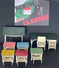 ANCIEN JOUET - ECOLE - SALLE DE CLASSE - MOBILIER  STYLE INDUSTRIEL - 1960's
