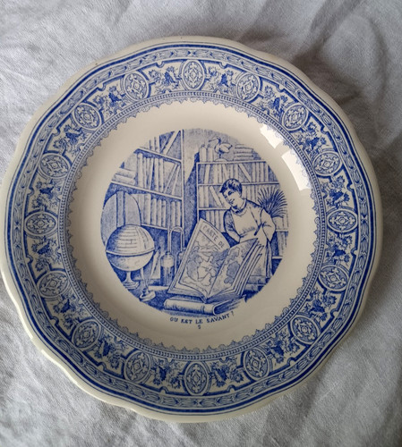 Assiette faïence gien - assiette,