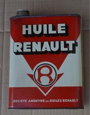 Bidon Marque  Renault Plein Mécanique Garage Atelier Société Anonyme