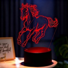 3D Lampe Cheval,Optiques