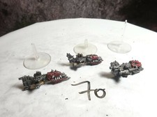 WARHAMMER METAL BATTLEFLEET GOTHIC 3 X ORK SAVAGE GUNSHIPS