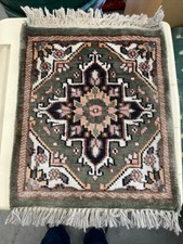 Ancien Petit Tapis Sellette Deco Bout De Canapé  Vintage