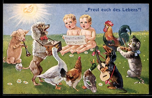 Carte postale artiste - carte, ernst