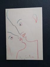 DESSIN de Jean COCTEAU, avec sa signature - Tirage François WAHL à 700 exemplair