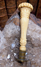 FIN  SCEAU SCULPTE  DE COLLECTION DEBUT 19em matrice en cuivre  (22)