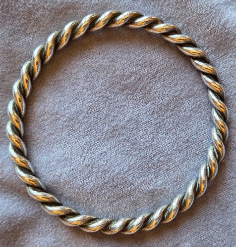 Bracelet argent massif jonc
