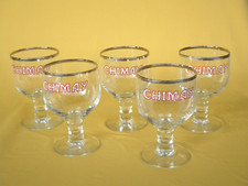 5 Verres  à  Bière  CHIMAY