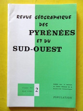 Revue Géographique Pyrénées Sud-Ouest 2 1983 Midi-Pyrénées Aquitaine Carthagène