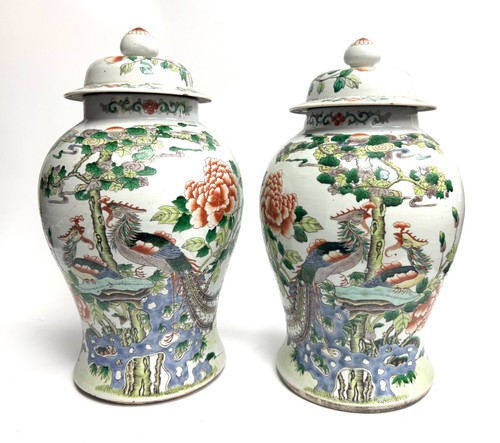 Chine paire de vases - -,