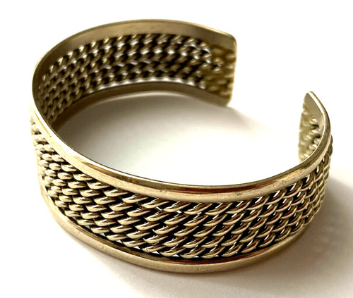 Bracelet doré métal rigide - bracelet,