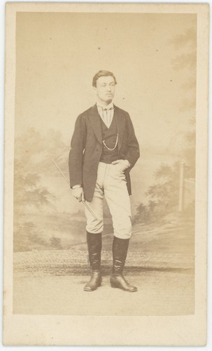 Cdv circa 1865 cavalier avec - circa,