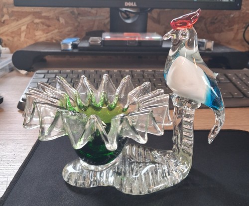 Ancien vide poche coq verre - ancien, vide-poche