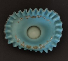 Coupe verre satiné bleu style