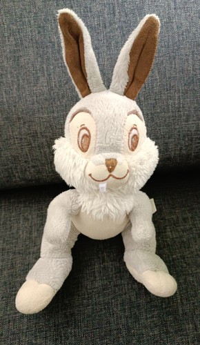 Doudou lapin gris disney - gris,