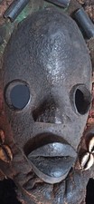 Superbe masque DAN / patine ancienne crouteuse / Africain Art Premier Primitif