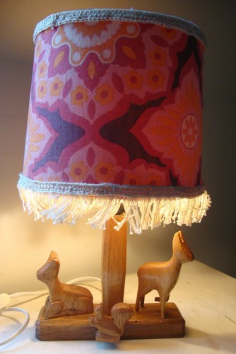 Lampe enfant vintage - lampe, bois