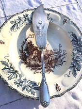 PELLE à tarte gâteaux poisson EMPIRE AILES FLAMBEAU 19eme Poinçon d'Orfèvre RC