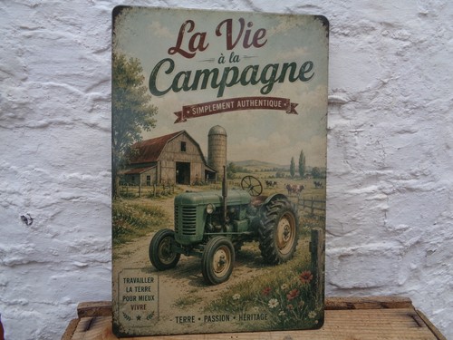 Tole metal tracteur vie a - metal,