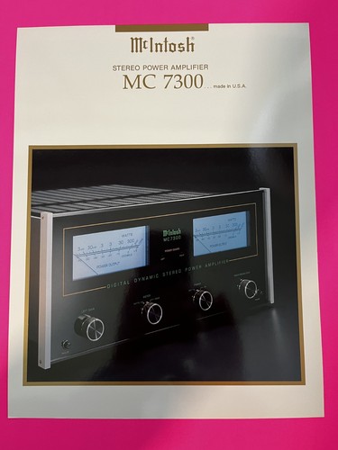 Mcintosh mc7300 amp brochure - mc7300,