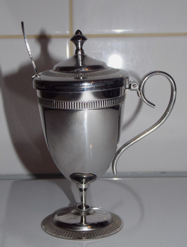 Moutardier ancien métal - moutardier, en