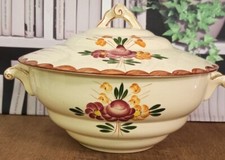 Soupière Ancienne Longchamp Modèle Agen Fleurs