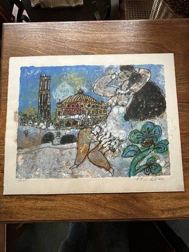 Lithographie théo tobiasse - théo,