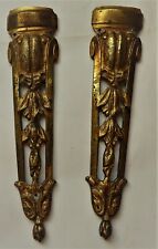 LOT 2 FRONTONS ANCIENS  MEUBLE ARMOIRE ETC  NAPOLEON III EN BRONZE CISELE TBE
