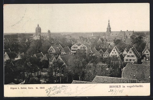 Carte postale corne - corne,, à