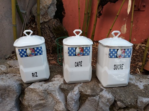 Lot pots epice porcelaine - à,