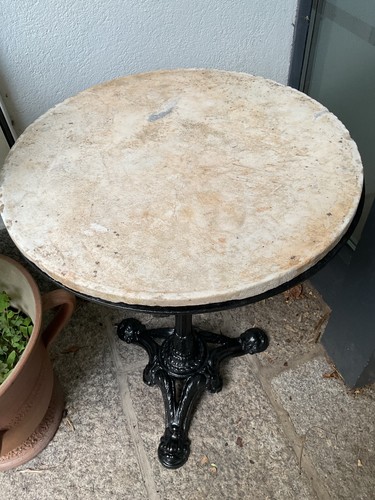 Table bistrot pied fonte - bistrot,