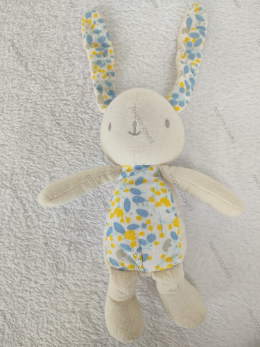 Peluche doudou lapin tissu - doudou,