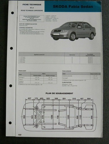 Fiche technique automobile